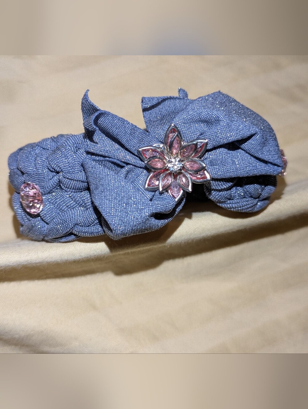 Handmade Blue Denim Cuff Bracelet By KiTe Lab